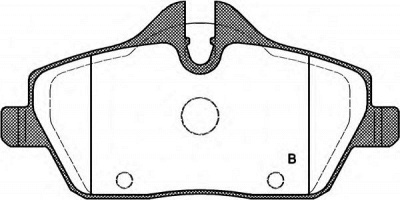 OPEN PARTS bpa113100 -  Комплект тормозных колодок, дисковый тормоз